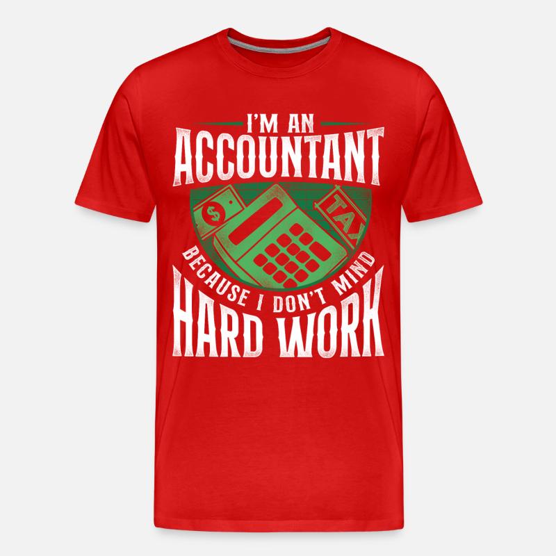 Comptable Comptable Comptable Comptabilité - T-shirt bio Premium Homme - rouge