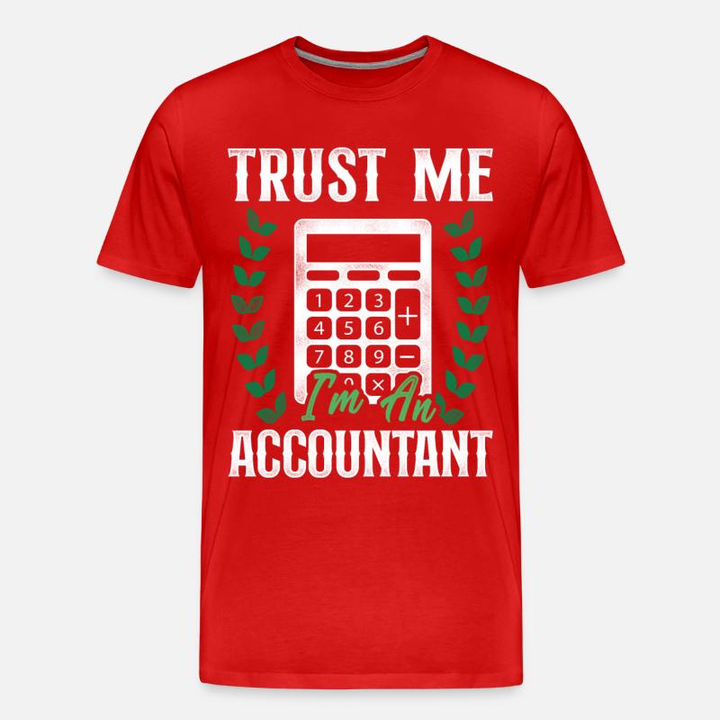 Comptable Comptable Comptable Comptabilité - T-shirt bio Premium Homme - rouge