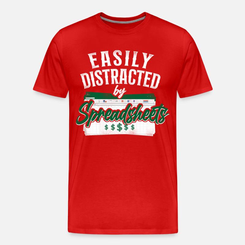 Comptable Comptable Comptable Comptabilité - T-shirt bio Premium Homme - rouge