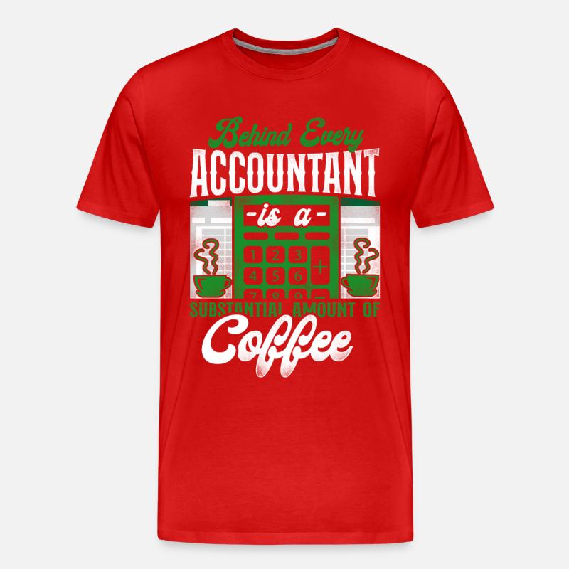 Comptable Comptable Comptable Comptabilité - T-shirt bio Premium Homme - rouge