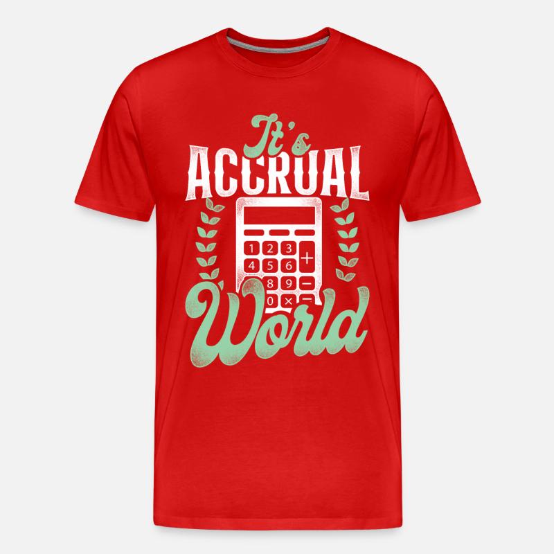 Comptable Comptable Comptable Comptabilité - T-shirt bio Premium Homme - rouge