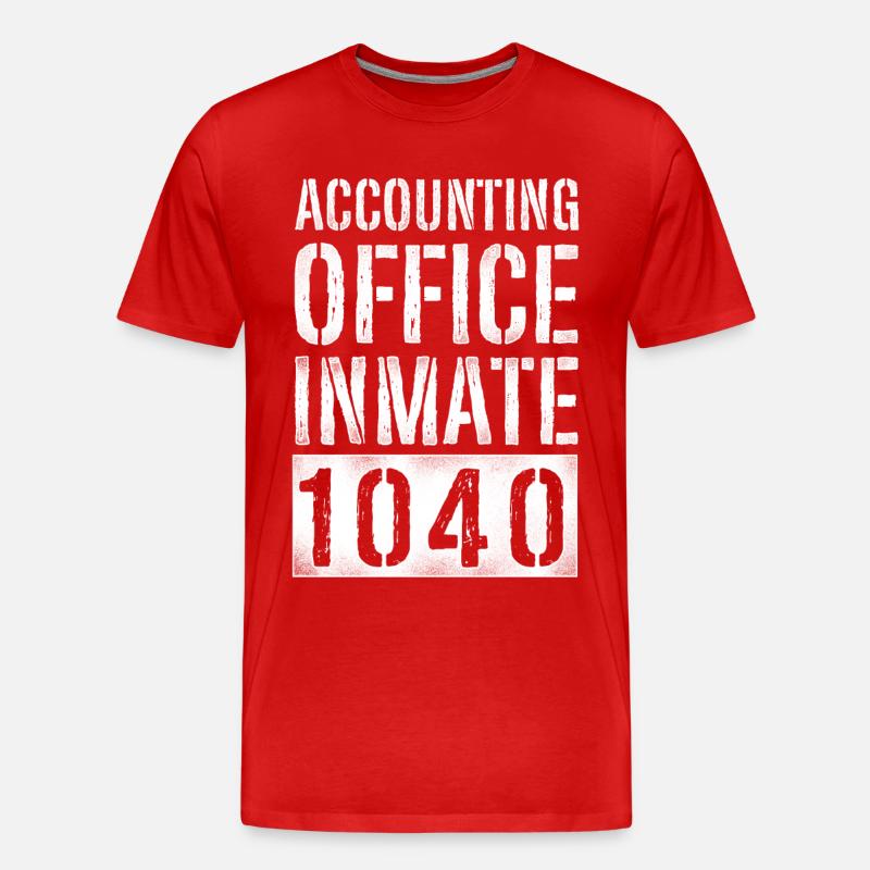 Comptable Comptable Comptable Comptabilité - T-shirt bio Premium Homme - rouge