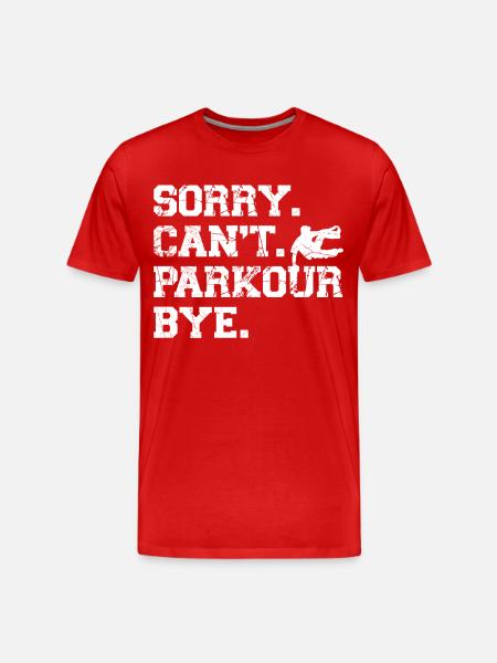 Parkour Free Running Traceur - Men's Premium Organic T-Shirt - red