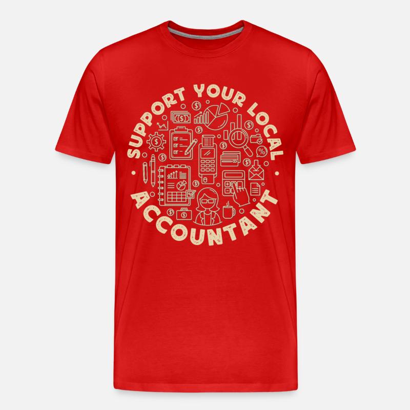 Comptable Comptable Comptable - T-shirt bio Premium Homme - rouge