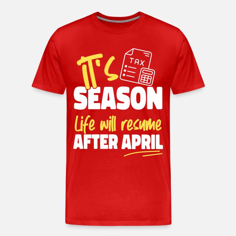 Comptable Comptable Comptable - T-shirt bio Premium Homme - rouge