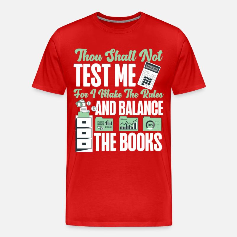 Comptable Comptable Comptable - T-shirt bio Premium Homme - rouge
