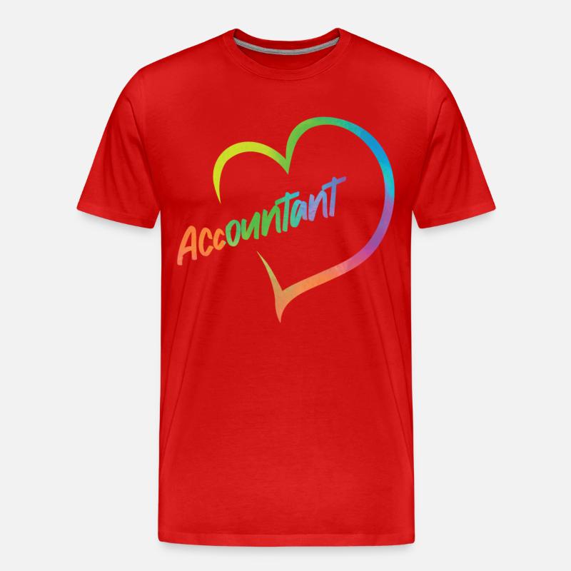 Comptable Comptable Comptable - T-shirt bio Premium Homme - rouge