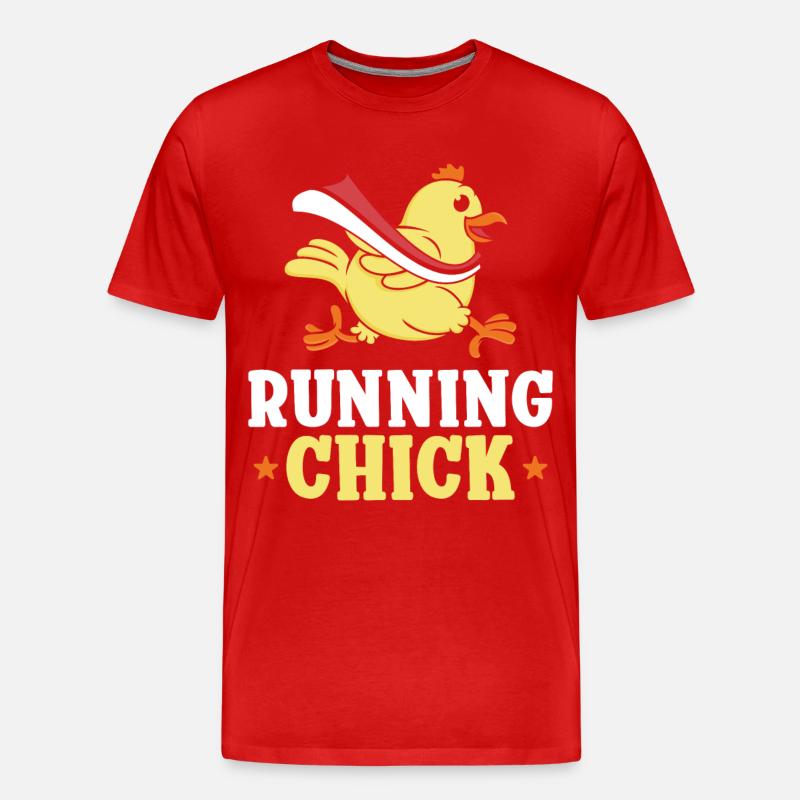 Running Runner Half Marathon - Männer Premium Bio T-Shirt - Rot