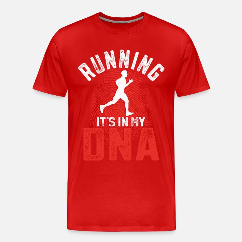 Running Runner Half Marathon - Männer Premium Bio T-Shirt - Rot