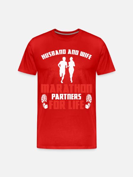 Running Runner Half Marathon - Men's Premium Organic T-Shirt - red