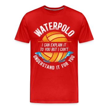Water Polo Vintage Water Polo I - T-shirt bio Premium Homme - rouge - Devant - Damien (186cm)