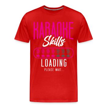 Karaoke Singer Karaoke Skills - Männer Premium Bio T-Shirt - Rot - Vorne - Damien (186cm)