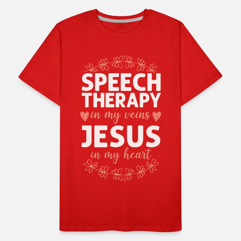Speech Therapist Therapy Assistant Männer Premium Bio T-Shirt