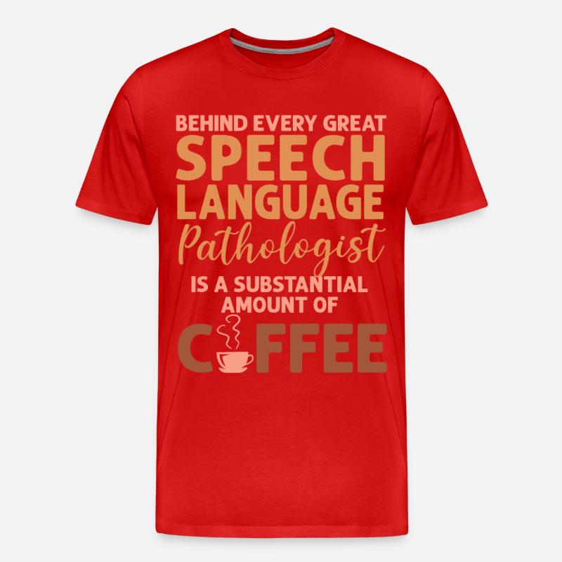 Speech Therapist Therapy Assistant - Männer Premium Bio T-Shirt - Rot