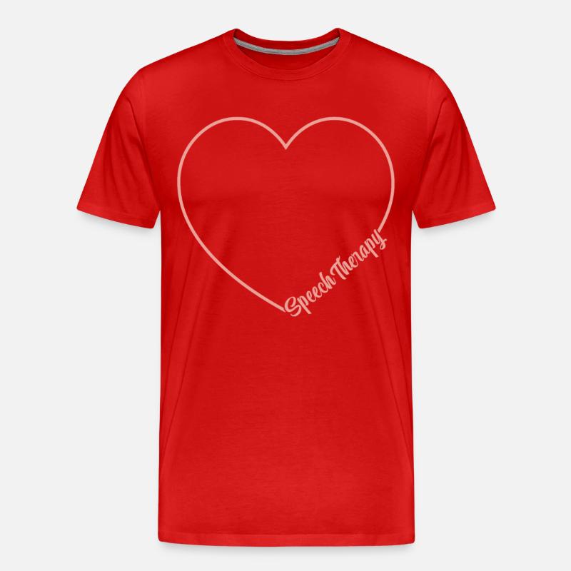 Speech Therapist Therapy Assistant - Männer Premium Bio T-Shirt - Rot