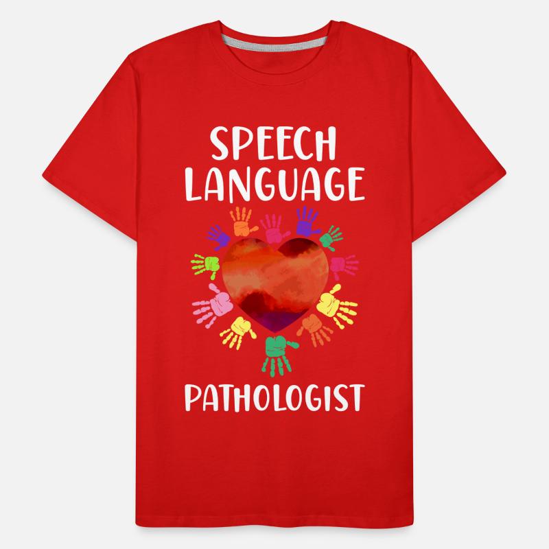 Speech Therapist Therapy Assistant Männer Premium Bio T-Shirt
