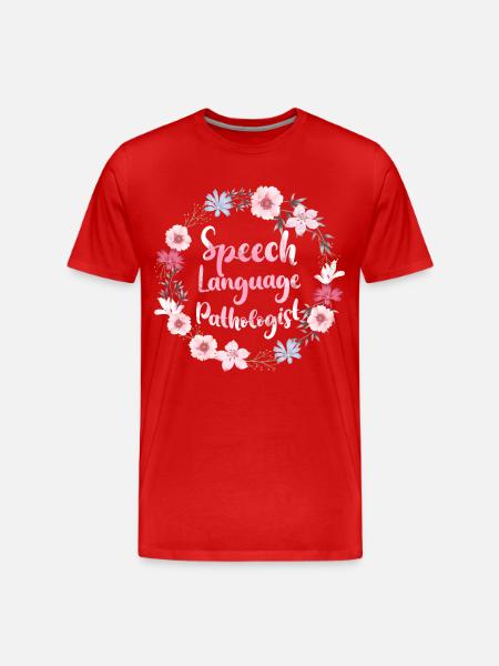Speech Therapist Therapy Assistant - Men's Premium Organic T-Shirt - red
