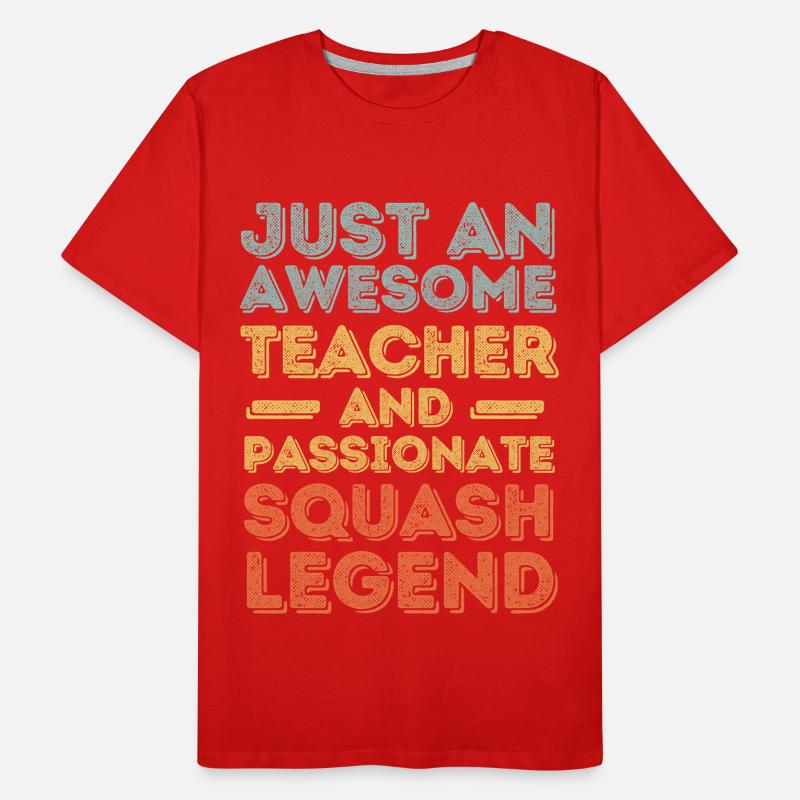Professeur Squash rétro T-shirt bio Premium Homme