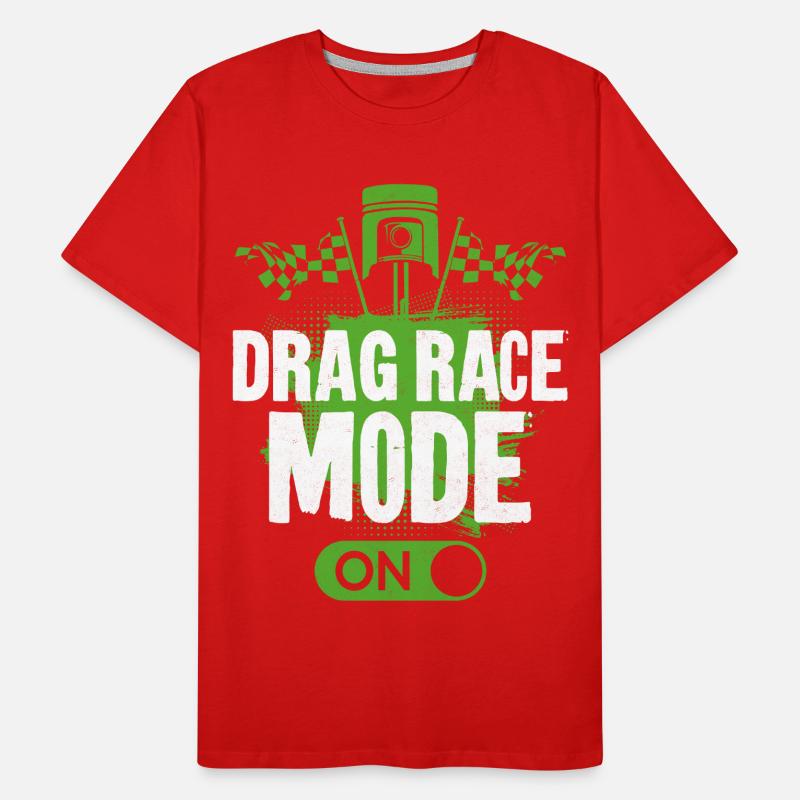 Course de dragsters Course de voitures Course de dragsters T-shirt bio Premium Homme