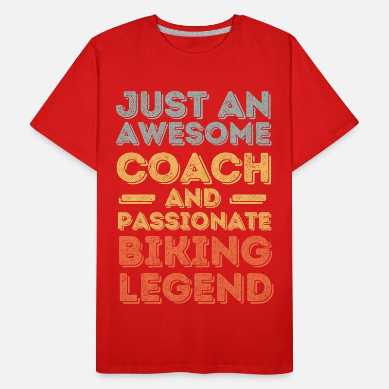 Trainer cyclisme rétro T-shirt bio Premium Homme