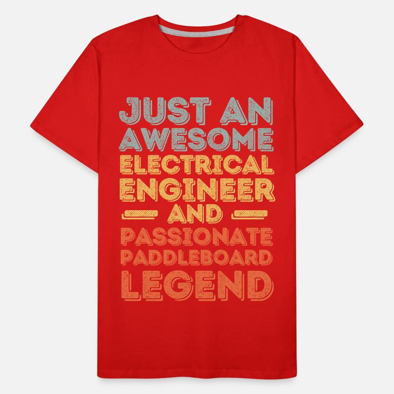 Electrical engineer paddleboard retro Men's Premium Organic T-Shirt
