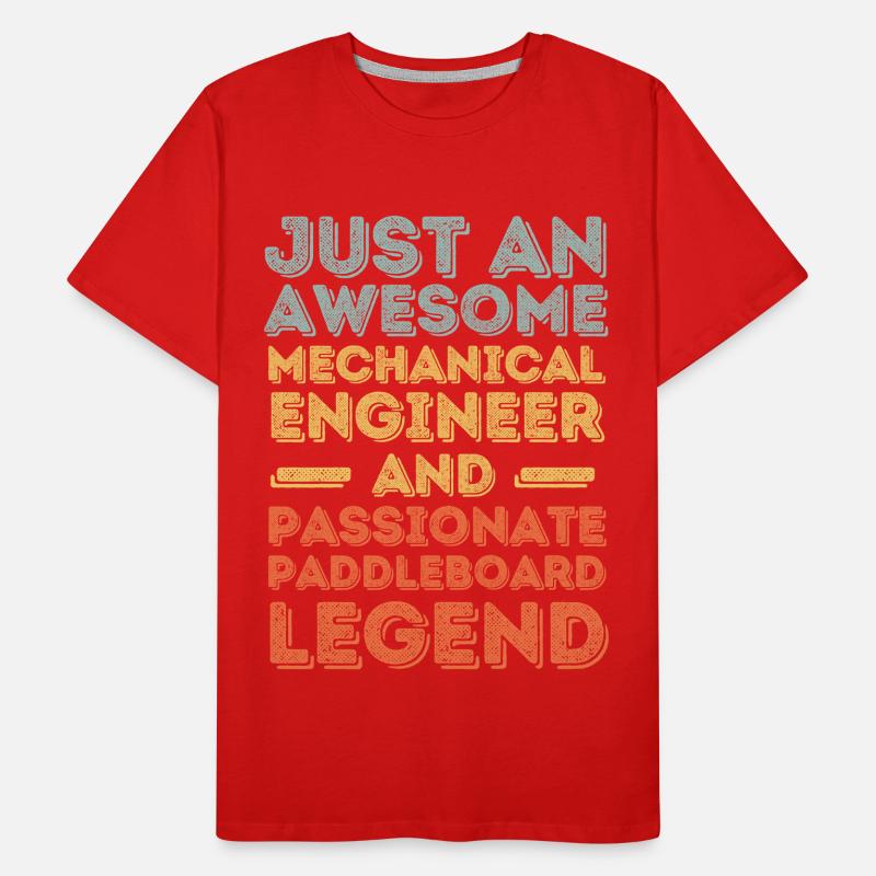 Mechanical Engineer Paddleboard retro Men's Premium Organic T-Shirt