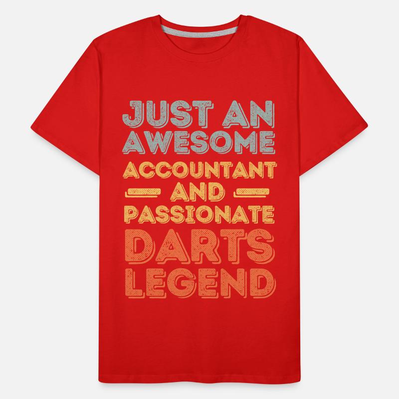Comptable Darts rétro T-shirt bio Premium Homme