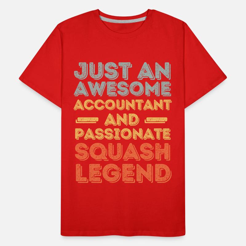 Comptable Squash rétro T-shirt bio Premium Homme