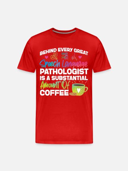 Assistant orthophoniste - T-shirt bio Premium Homme - rouge