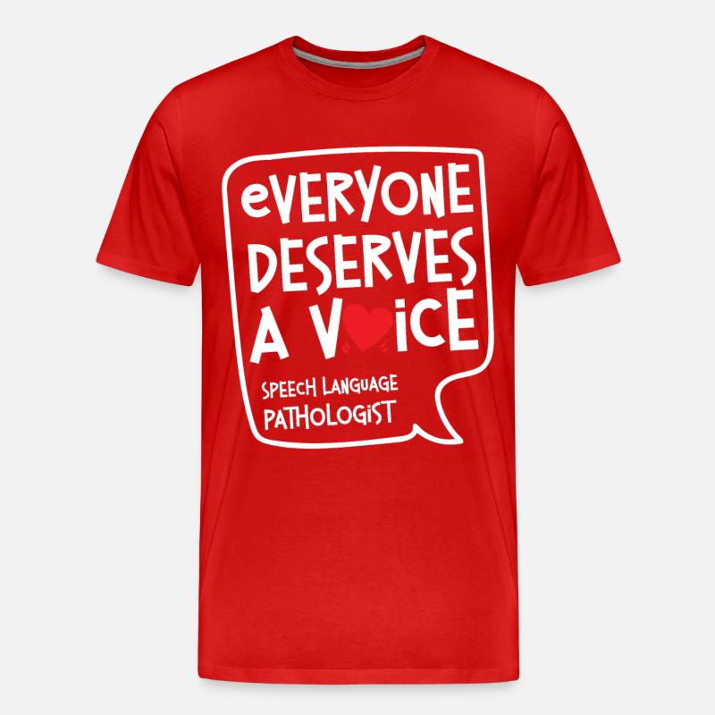 Speech Therapist Therapy Assistant - Männer Premium Bio T-Shirt - Rot