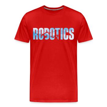 Robot Robotics Engineer Robotics - Men's Premium Organic T-Shirt - red - Front - Damien (186cm)