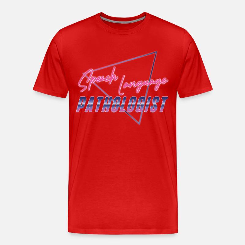 Speech Therapist Therapy Assistant - Männer Premium Bio T-Shirt - Rot