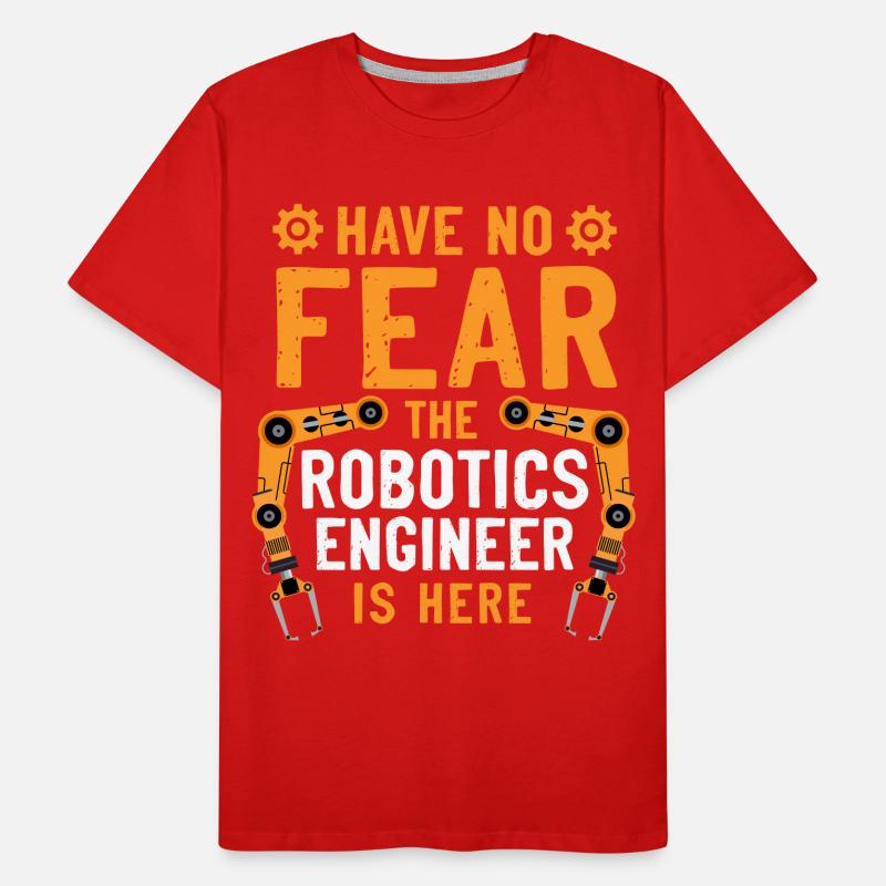 Robot Robotics Engineer Vintage Männer Premium Bio T-Shirt