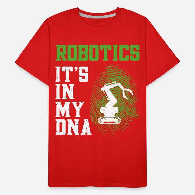 Robot Robotics Engineer Robotics Männer Premium Bio T-Shirt