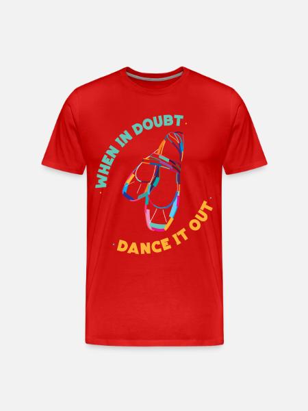 Ballet Danseuse Danse Ballerine - T-shirt bio Premium Homme - rouge
