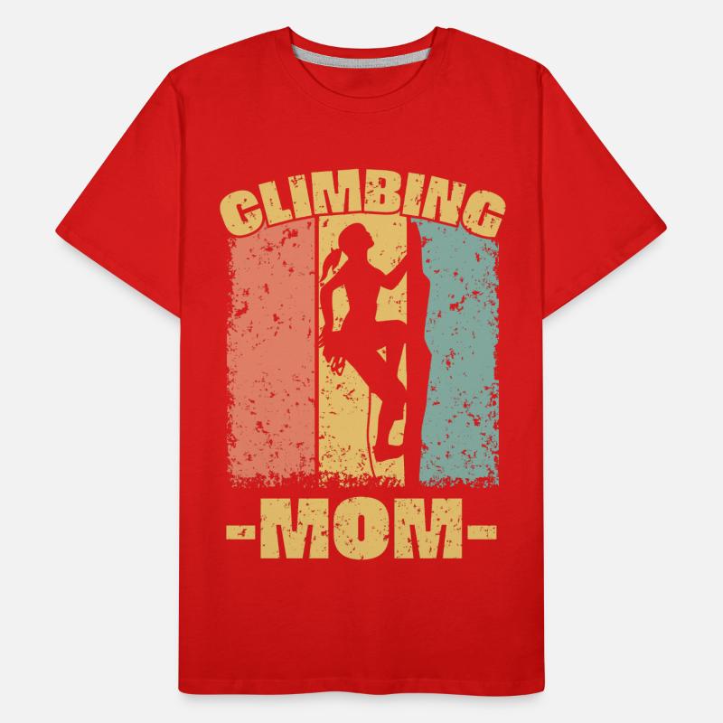 Kletternde Mutter Männer Premium Bio T-Shirt