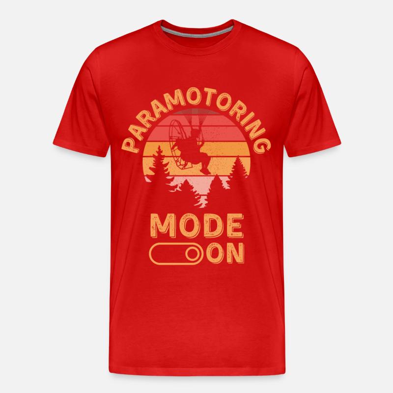Mode paramoteur activé - T-shirt bio Premium Homme - rouge