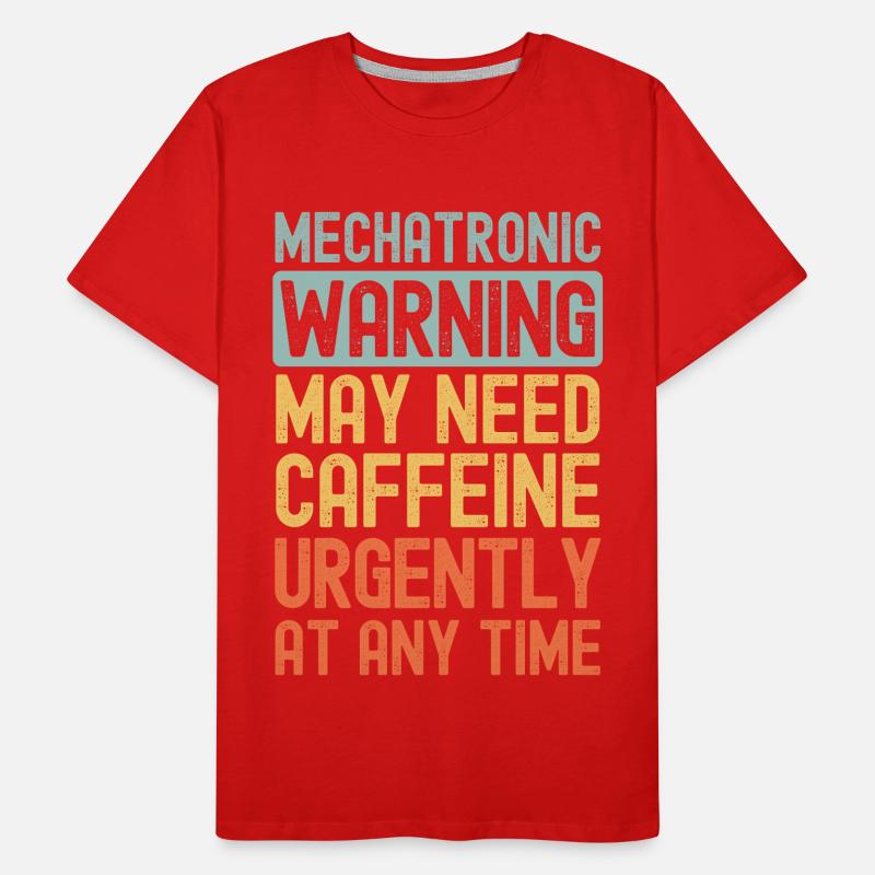 Mechatroniker brauchen dringend Kaffee Männer Premium Bio T-Shirt