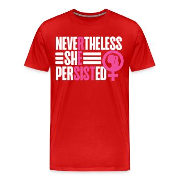 Feminist Nevertheless She - Männer Premium Bio T-Shirt - Rot - Vorne - Damien (186cm)