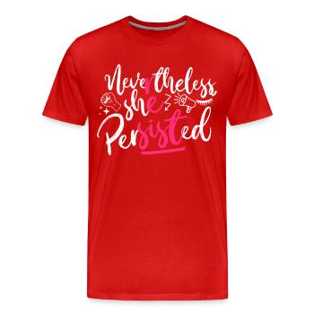 Feminist Nevertheless She - Männer Premium Bio T-Shirt - Rot - Vorne - Damien (186cm)