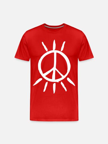 peace - T-shirt bio Premium Homme - rouge