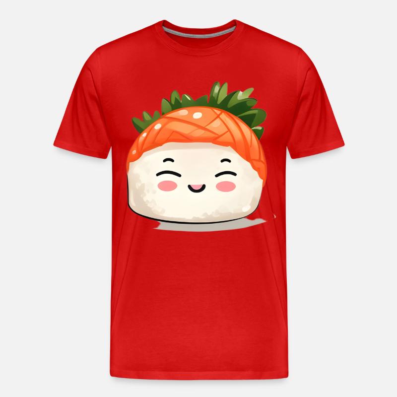 Sushi - Männer Premium Bio T-Shirt - Rot