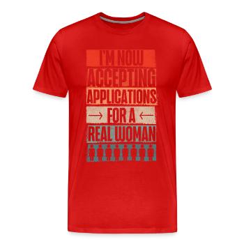Happy Divorce Party I'm Now - Männer Premium Bio T-Shirt - Rot - Vorne - Damien (186cm)