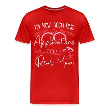 Happy Divorce Party I'm Now - Männer Premium Bio T-Shirt - Rot - Vorne - Damien (186cm)