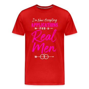 Happy Divorce Party I'm Now - Männer Premium Bio T-Shirt - Rot - Vorne - Damien (186cm)