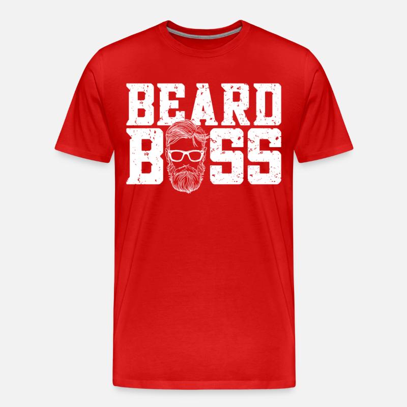 Beard Lover Bearded Man Bear - Männer Premium Bio T-Shirt - Rot