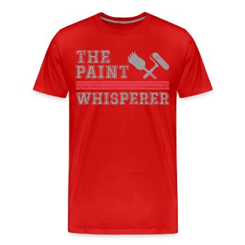 House Painter Decorator The Paint - Männer Premium Bio T-Shirt - Rot - Vorne - Damien (186cm)