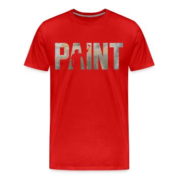 House Painter Decorator Paint - Männer Premium Bio T-Shirt - Rot - Vorne - Damien (186cm)