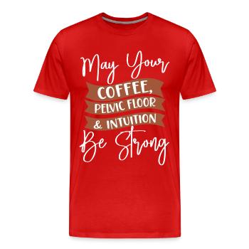 LD Labour And Delivery Nurse - Men's Premium Organic T-Shirt - red - Front - Damien (186cm)
