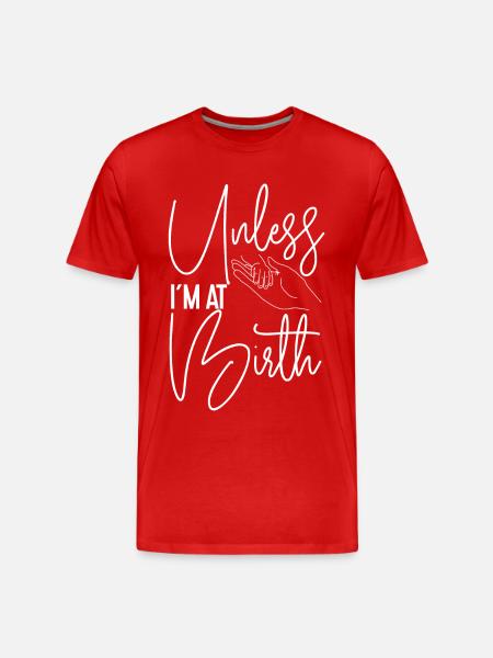 LD Labour And Delivery Nurse - Men's Premium Organic T-Shirt - red